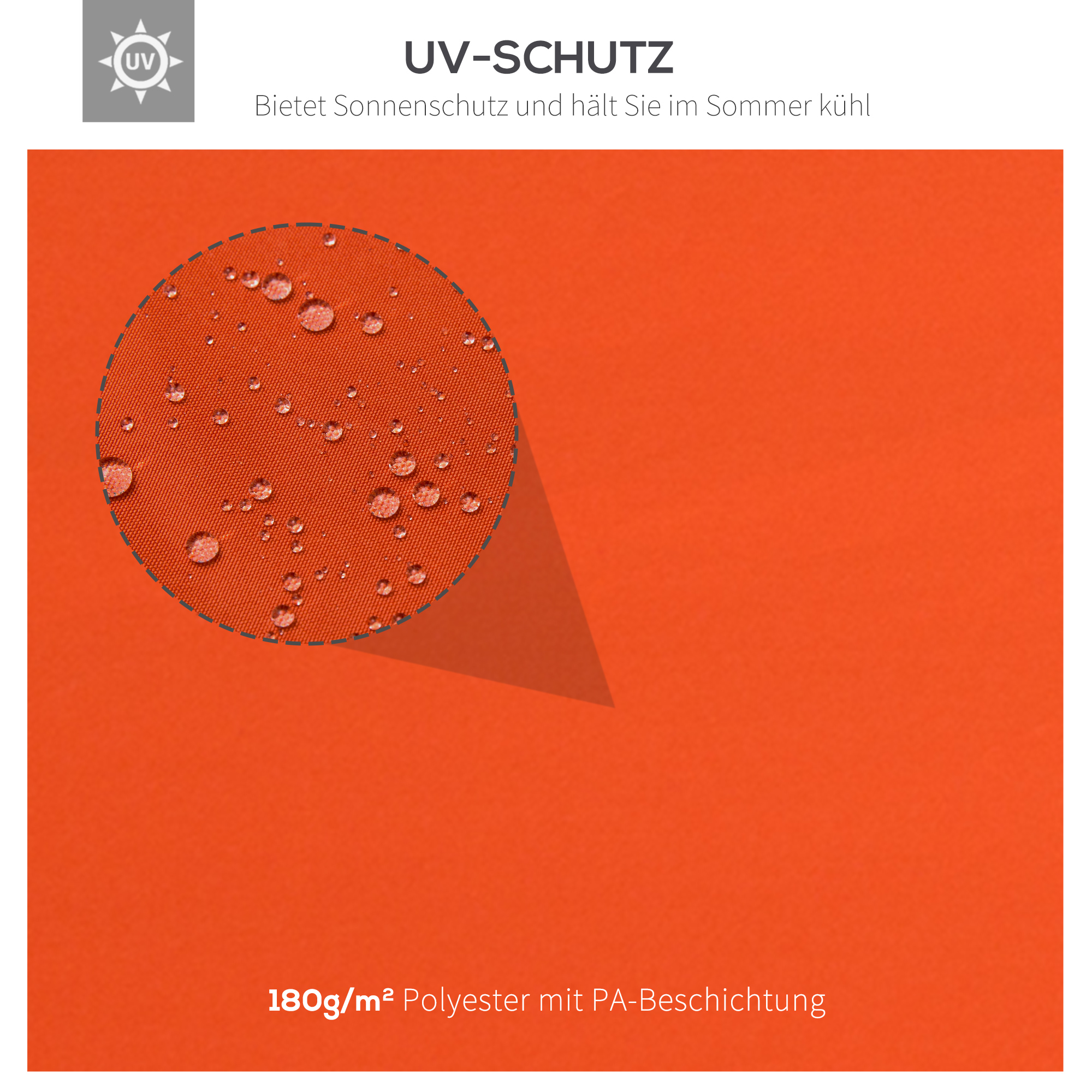 Ersatzdach für Gartenpavillons 3x4m Polyester Kaffee