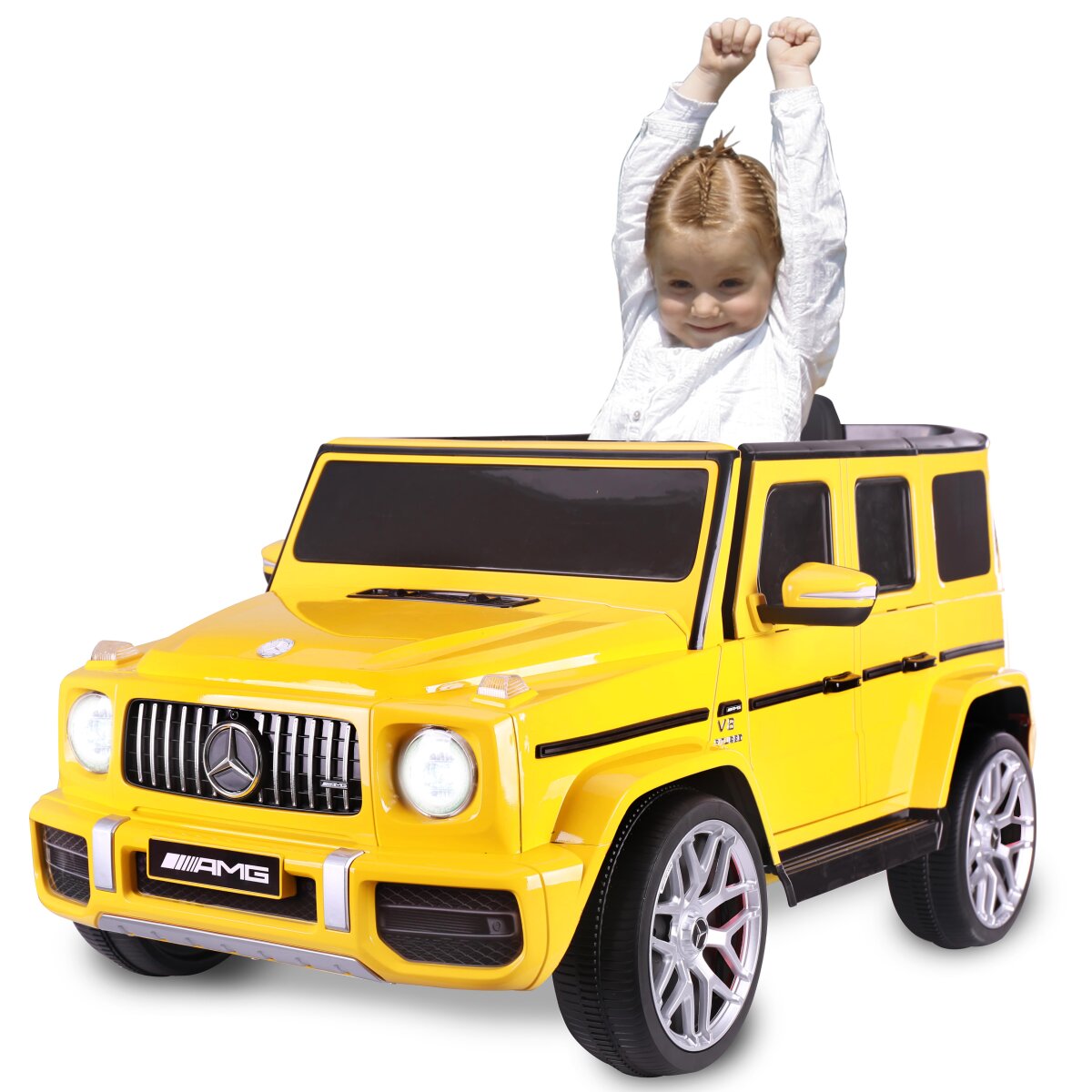 Kinderfahrzeug Mercedes-AMG G 63 gelb