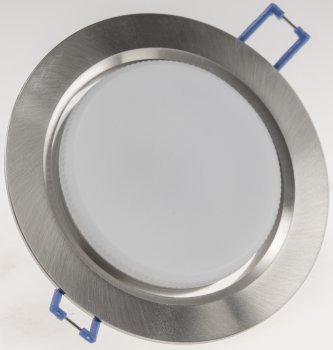 Einbaustrahler "CT-DS108" Ø108mm / GX53 Fassung, 230V, Aluminium gebürstet