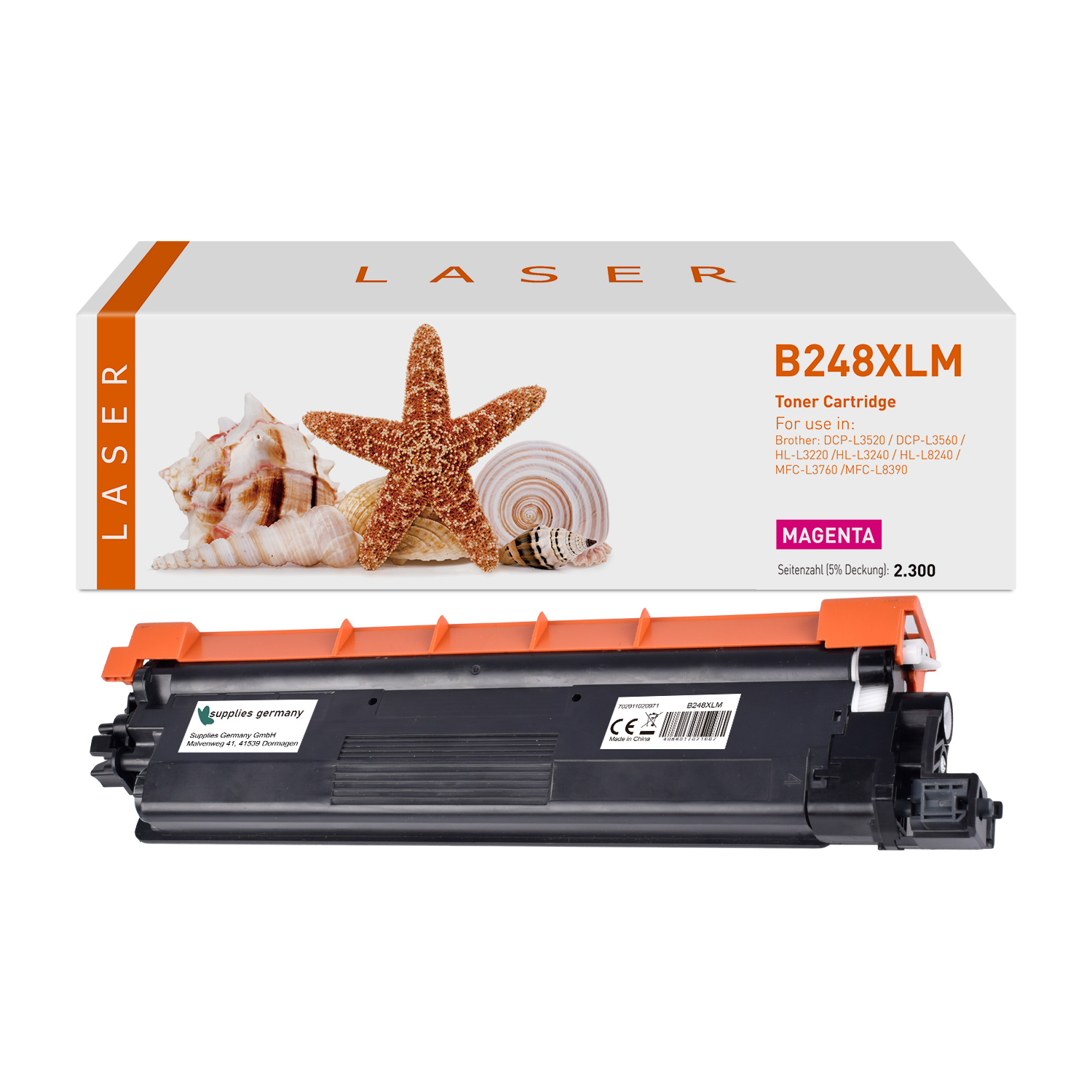 TN248XLM alternativ Toner magenta für Brother / TN248XLM / 2.300 Seiten