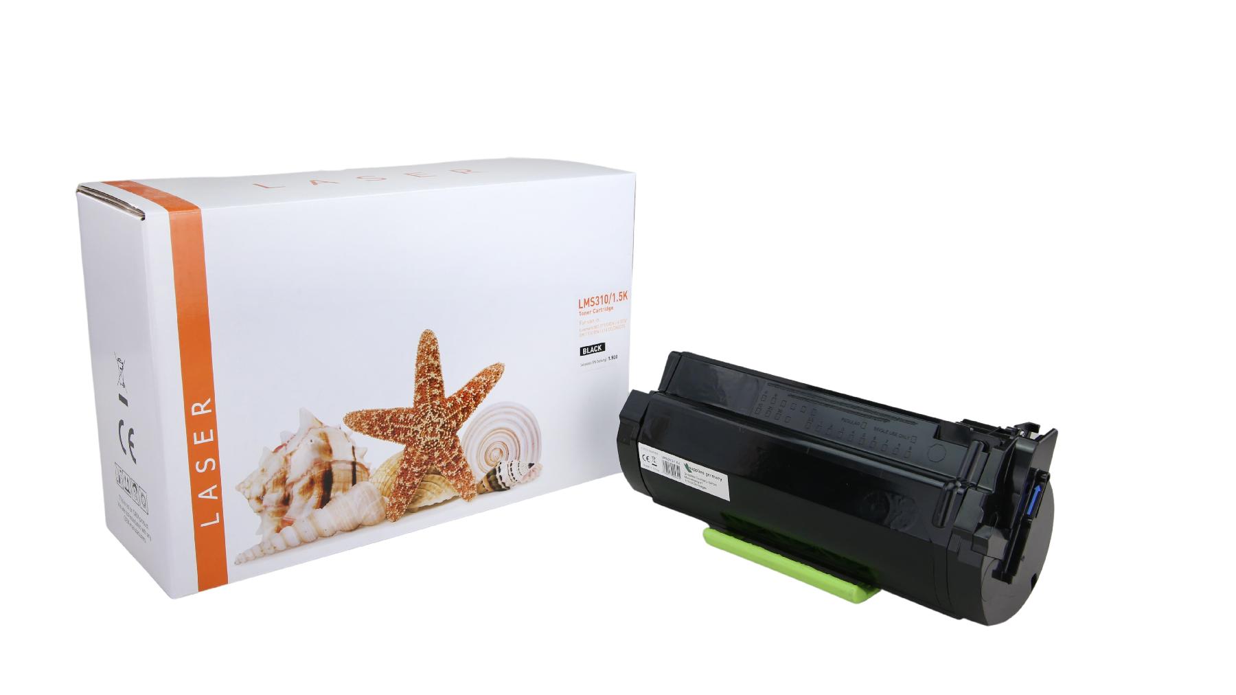 MS310 alternativ Toner black für Lexmark MS 310 / 410 / 50F2000 / 1.500 Seiten