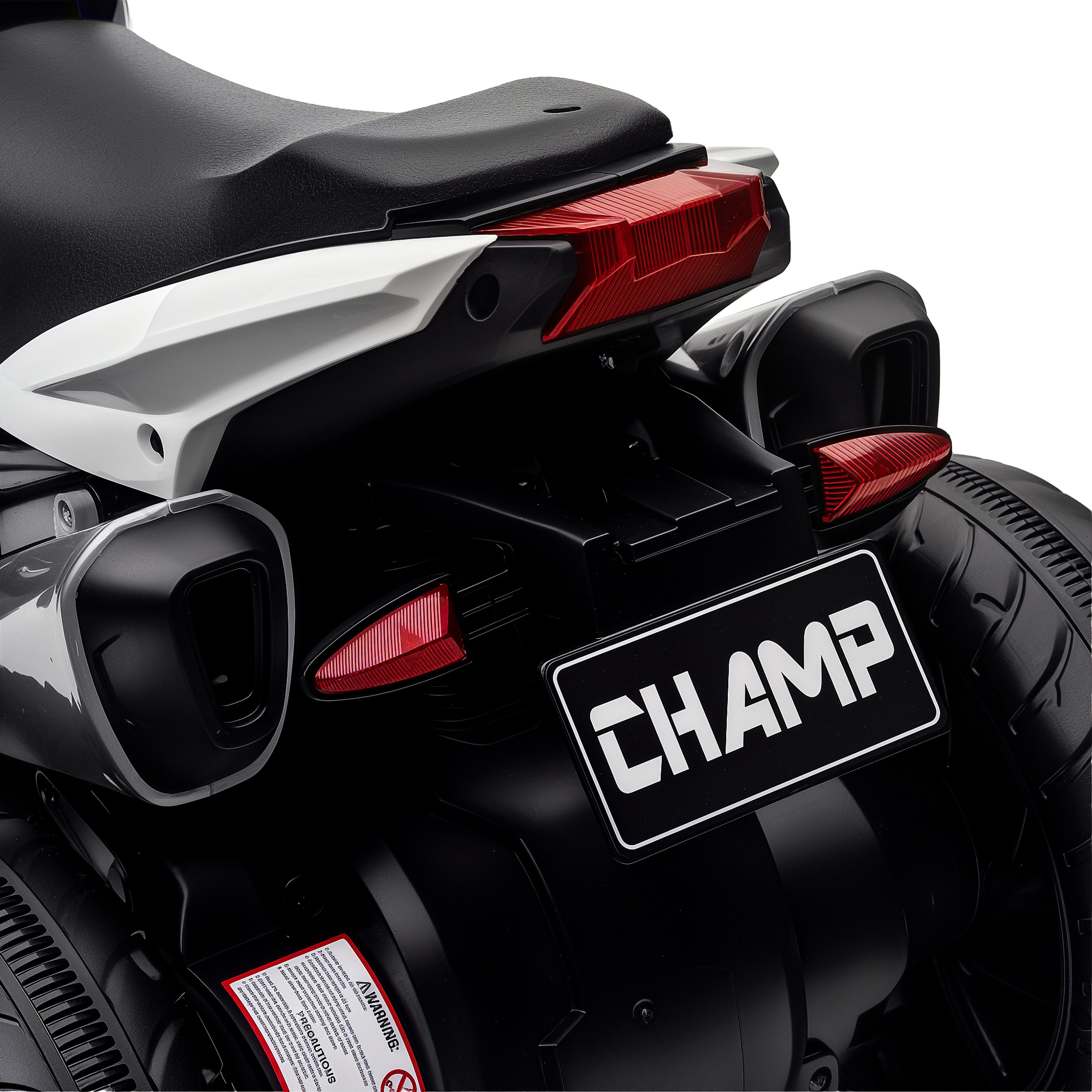 Elektro-Kindermotorrad, Lichter & Geräusche, 3 km/h, wiederaufladbar, Kunststoff & Metall, Blau/Weiß