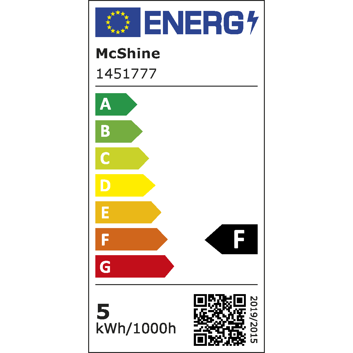 LED-Modul McShine, 5W, 400 Lumen, 230V, 50x23mm, neutralweiß, 4000K