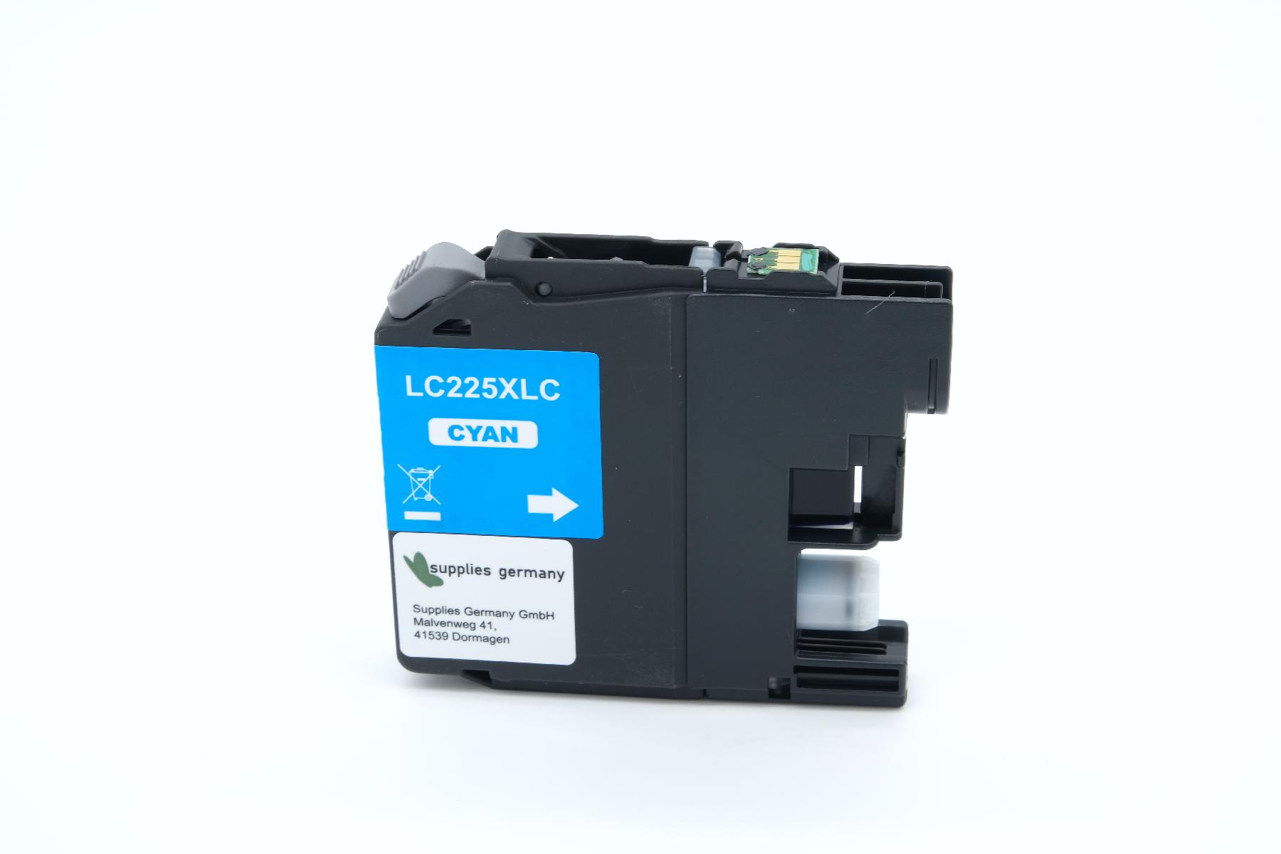 LC225XLC alternativ Tinte Cyan für Brother / LC225XLC / 11ml LC225XLC alternativ Tinte Cyan für Brother / LC225XLC / 11ml