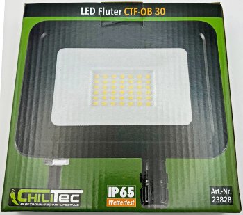 LED-Fluter "CTF-OB 30" / IP65, 28W, 3075lm, 4000K neutralweiß
