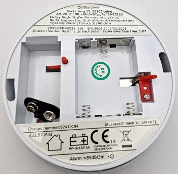 Funk-Rauchmelder "CT-RM Pro" / nach EN14604, koppelbar