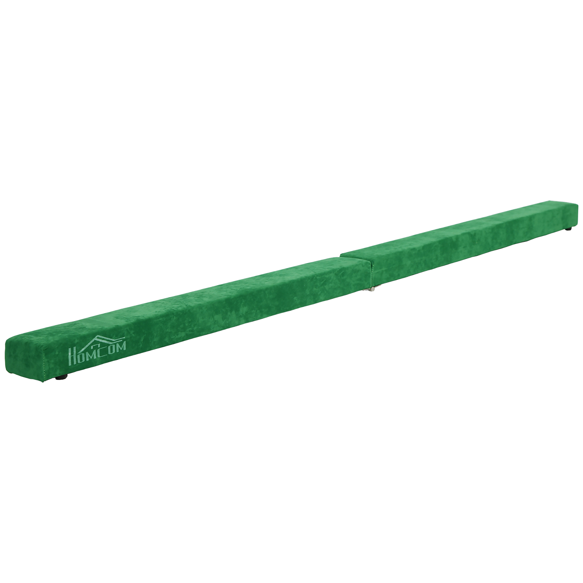 Faltbarer Schwebebalken, rutschfest, Wildlederbezug, robustes Holz, 210 x 10 x 6,5 cm, Blau