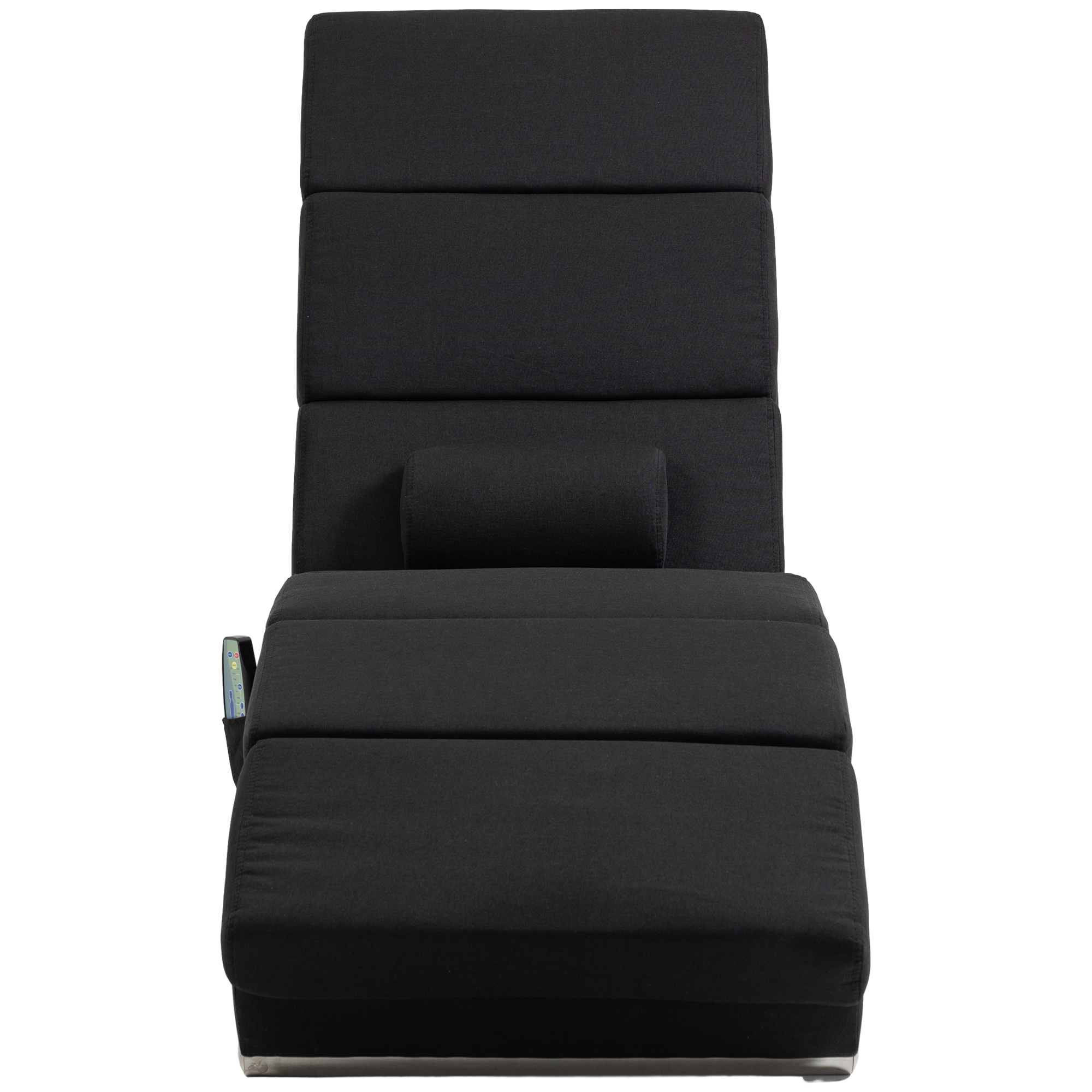 Massagesessel, Relaxsessel, Liegesessel mit 8 Vibrationspunkten, 5 Modi, 56 x 168 x 84 cm, Schwarz
