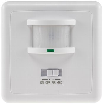 Bewegungsmelder 160° Unterputz / IR & Akustik Sensor, 3-Draht, weiß