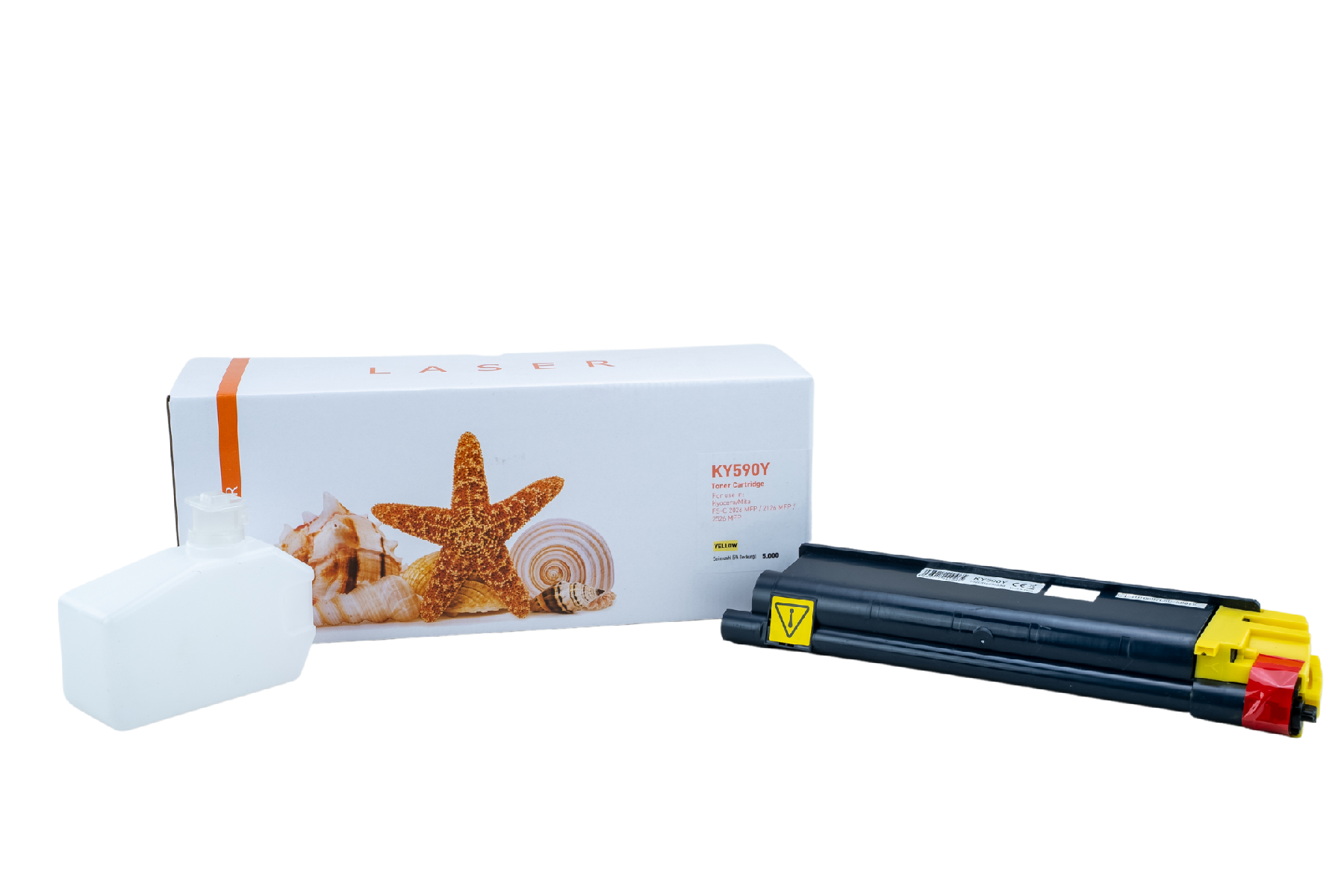 TK590Y alternativ Toner gelb für Kyocera  / TK590Y / 5.000 Seiten