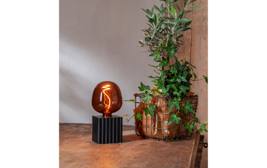 LED-Lampe ''Cognac Apple'', E27, 1800K, 1W, 80 Ra, 40lm, ca. 12,5x17cm