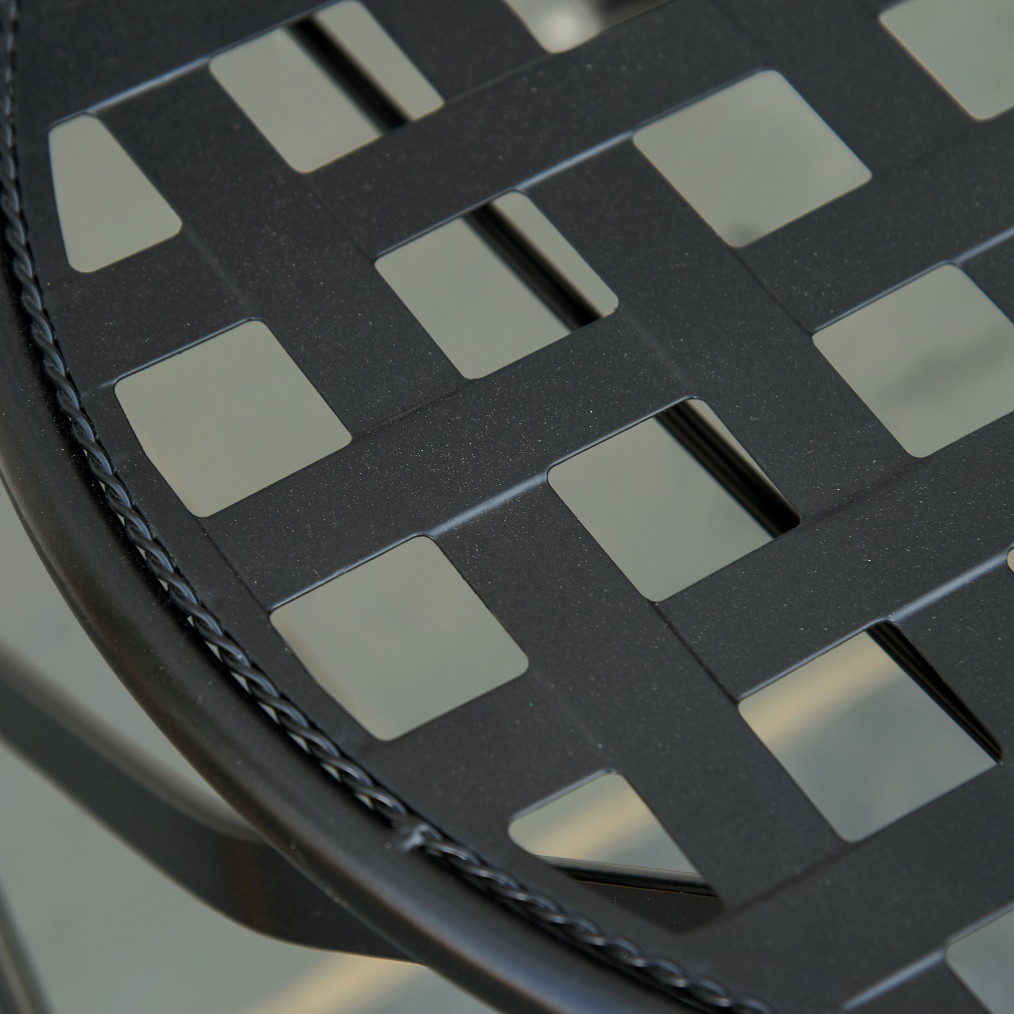 Gartenset Balkonmöbel Set für 2 Personen Mosaiktisch 2 faltbare Stühle Metall Mehrfarbig