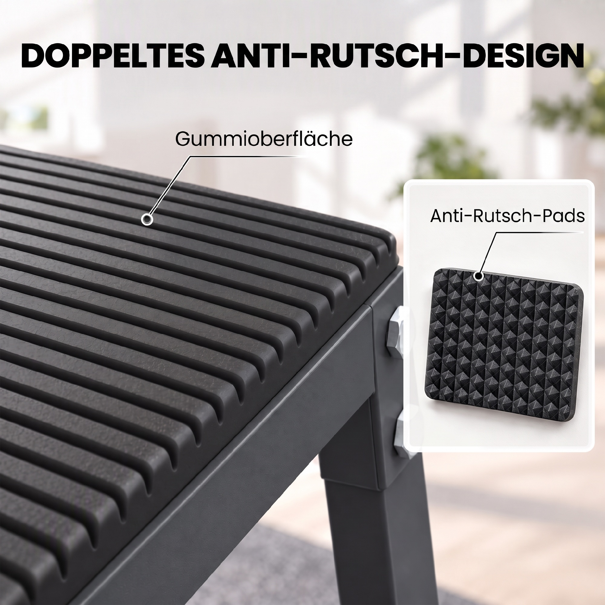 Plyometrische Sprungboxen 3er Set 30,5/45,8/61 cm Stapelbare Plyo Jump Box aus Stahl bis 200 kg