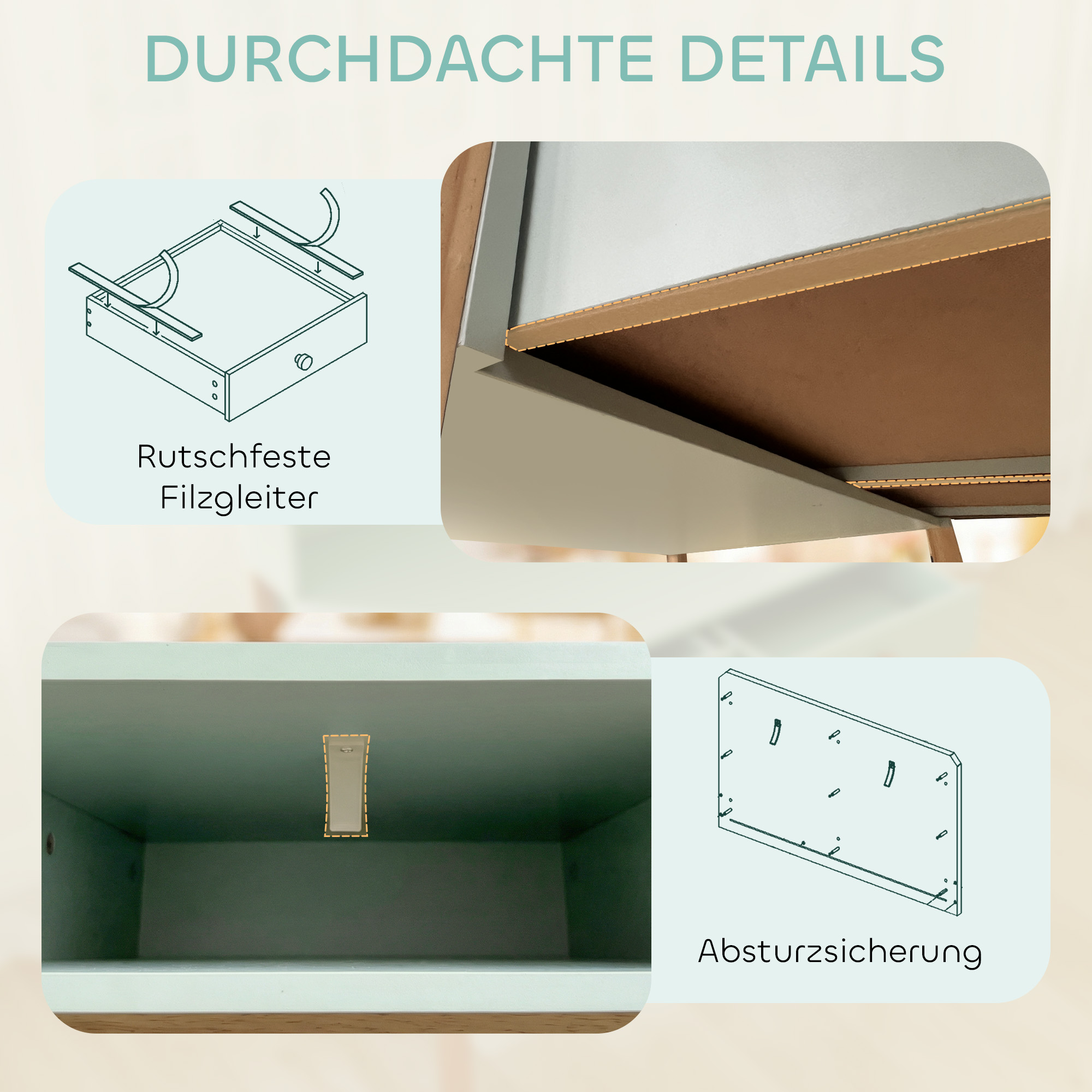 Kinderschreibtisch Schülerschreibtisch mit Schubladen Regal Stauraum für 5-12 Jahre Kinder 90 x 52 x 105 cm Grün