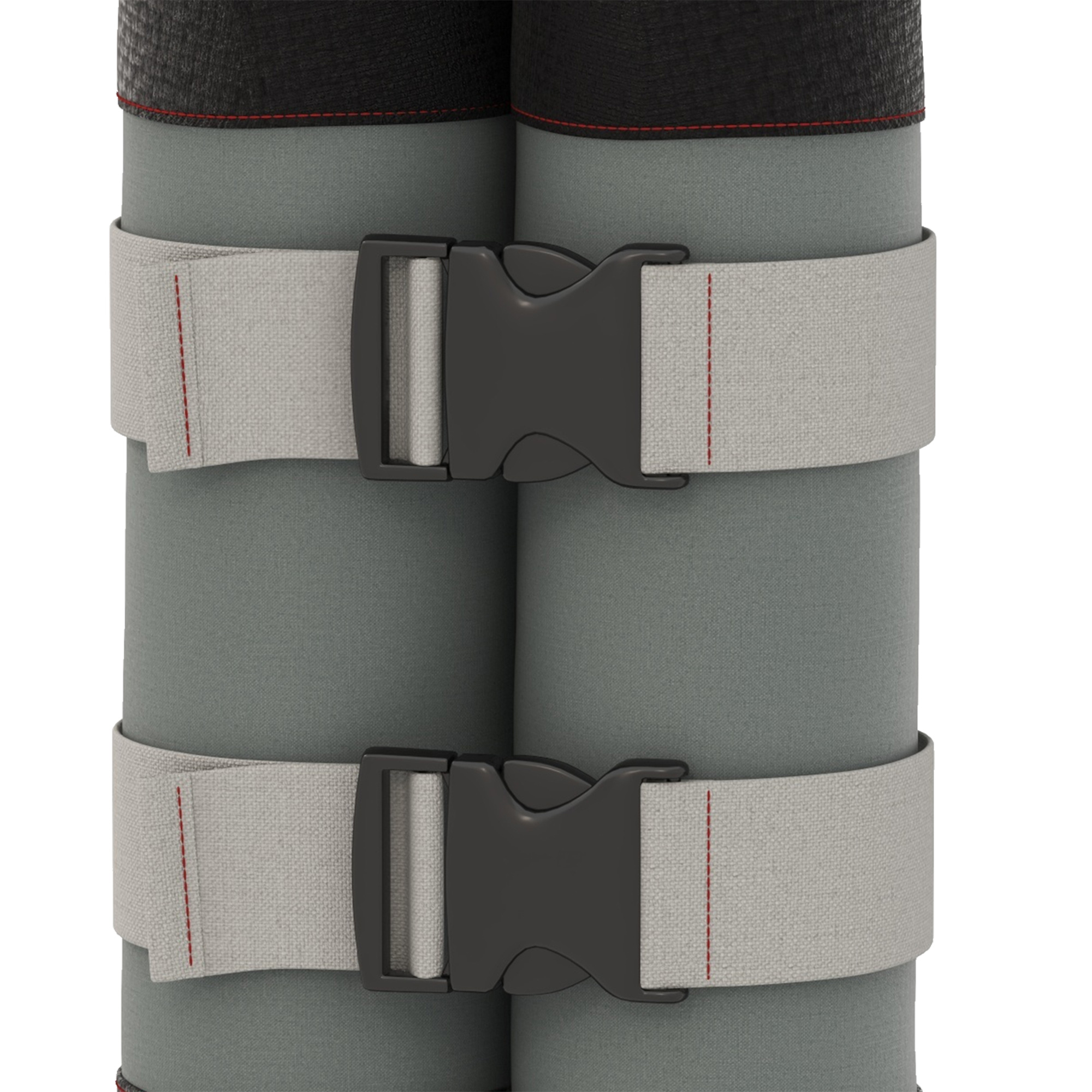 Sandsäcke für Pavillons, 4er-Set, 48 kg, ohne Sand, mit Fixierriemen, wetterfest, Schwarz