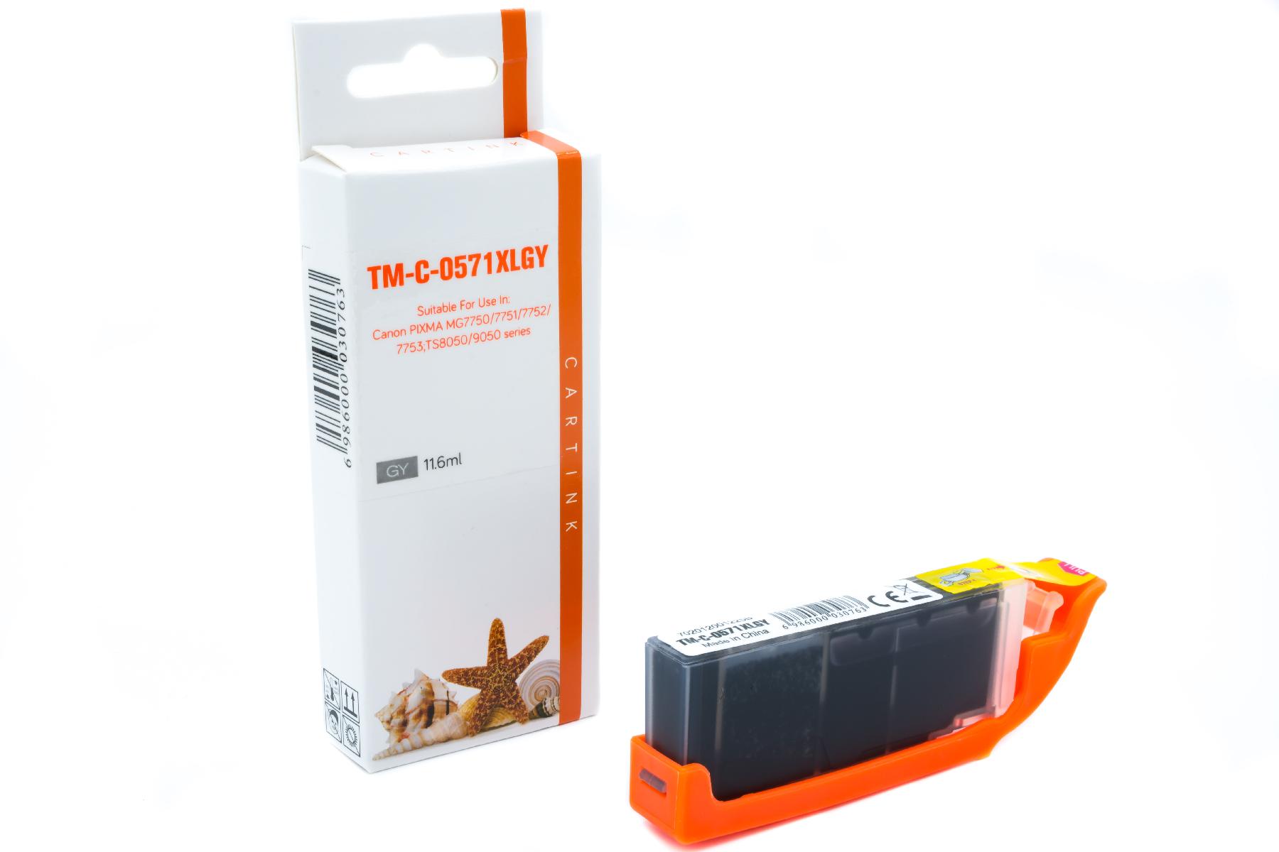 CLI571G alternativ Seestern Tinte Grey für Canon / 0389C001 / 11,6ml / mit Chip CLI571G alternativ Seestern Tinte Grey für Canon / 0389C001 / 11,6ml / mit Chip