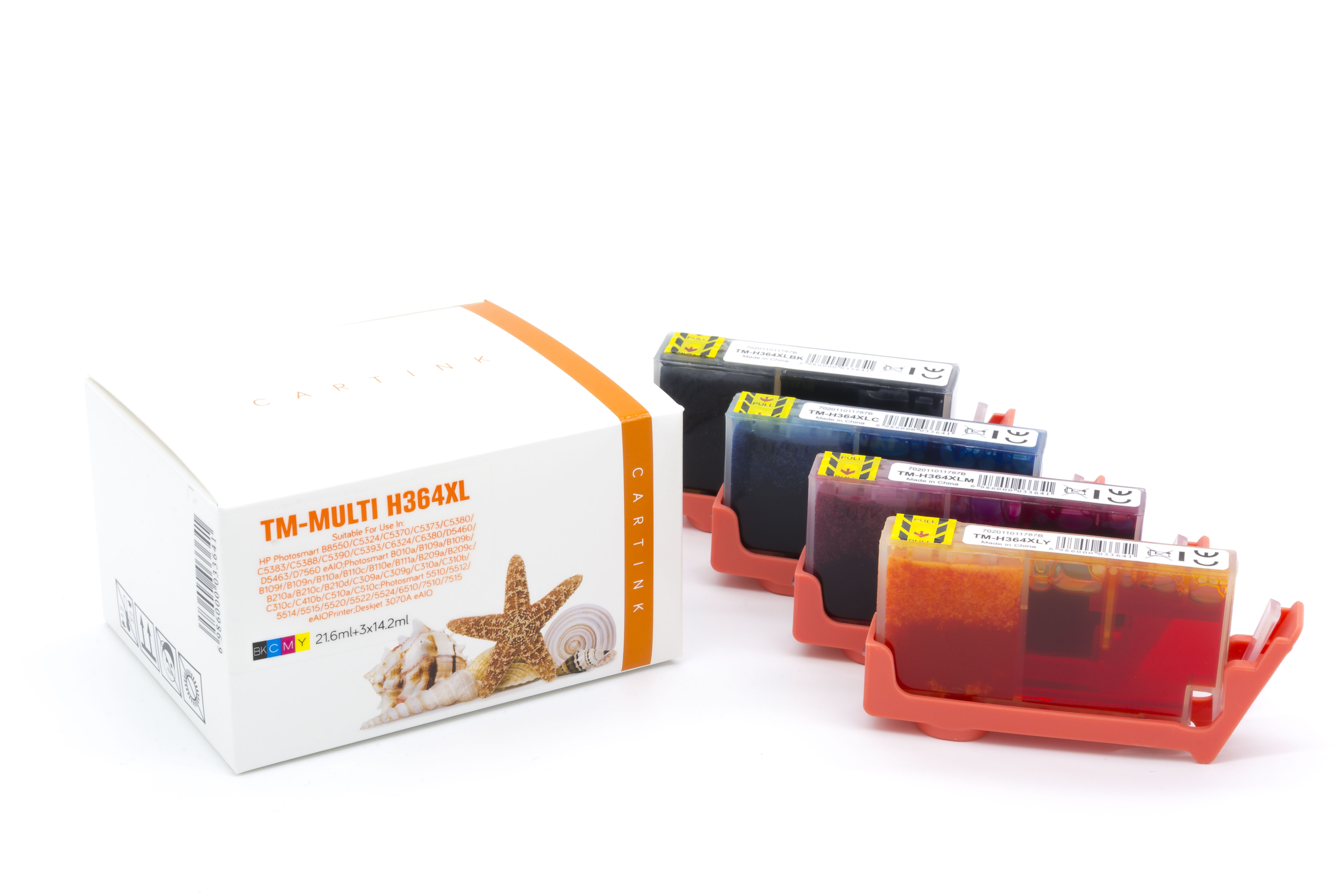 Multipack 364XL alternativ Tinte für HP / N9J74AE / BK21,6ml / C,M,Y14,2ml