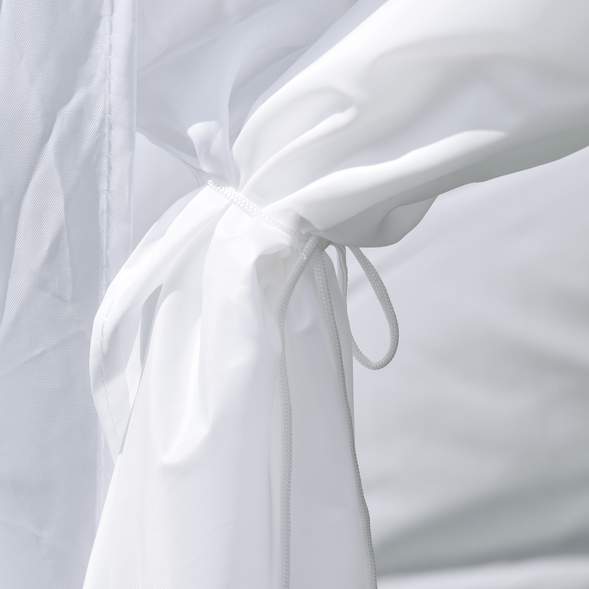 Faltpavillon, Bierzelt, 4 abnehmbare Seitenwände, 2 Fenster, Metallrahmen, 2 x 2m, Weiß