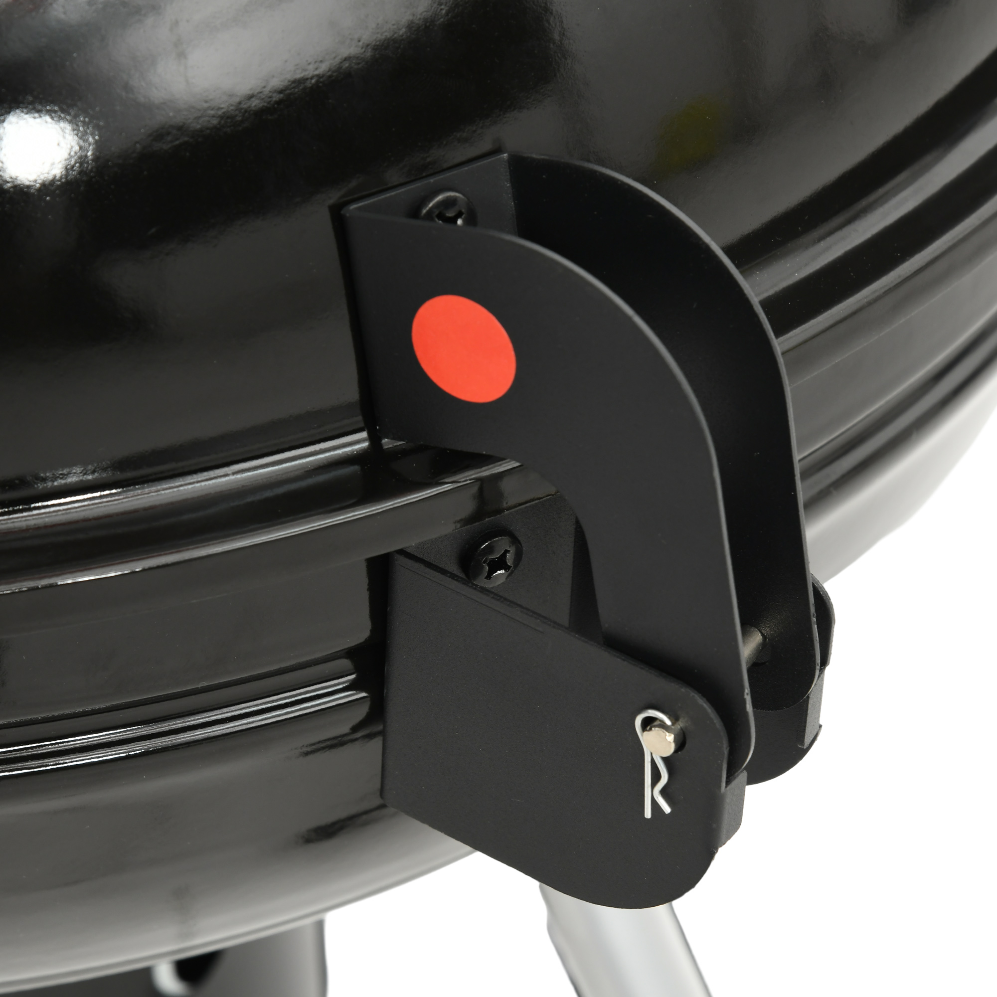 Kugelgrill, Ø54 cm Grillrost, Warmhalterost, Ablage, Aschefach, Thermometer, 55 x 65 x 89 cm, Schwarz