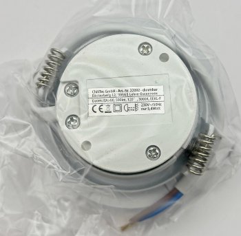 LED-Einbauleuchte "Flat-32dim" warmweiß / 80x32mm, 5W, 590lm, weißes Gehäuse