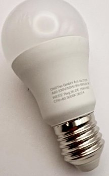 LED Glühlampe E27 "G70 AGL" warmweiß / 3000k, 930lm, 230V/9W, 160°