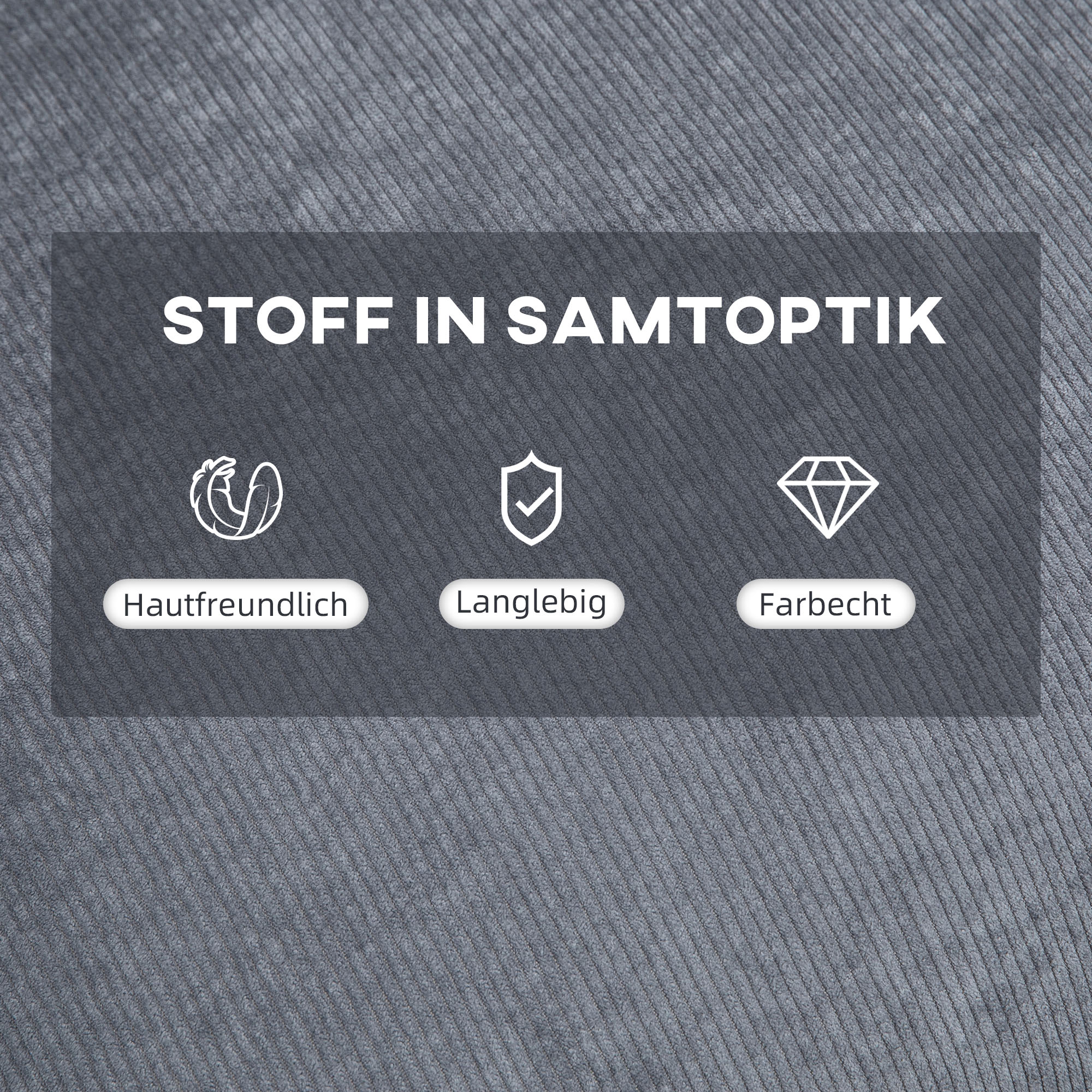 Sessel mit Ottomane Polstersessel Relaxsessel, inkl, Kissen, 68 cm x 91,5 cm x 88 cm, Hellgrau