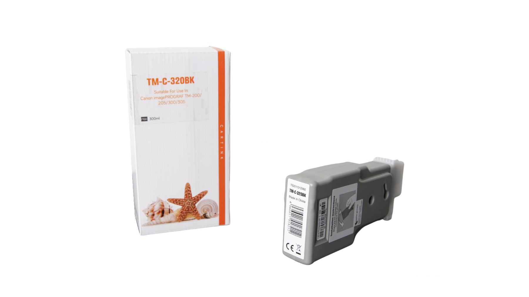 PFI320schwarz Refill Tinte schwarz für Canon / 2890C001 / 300ml