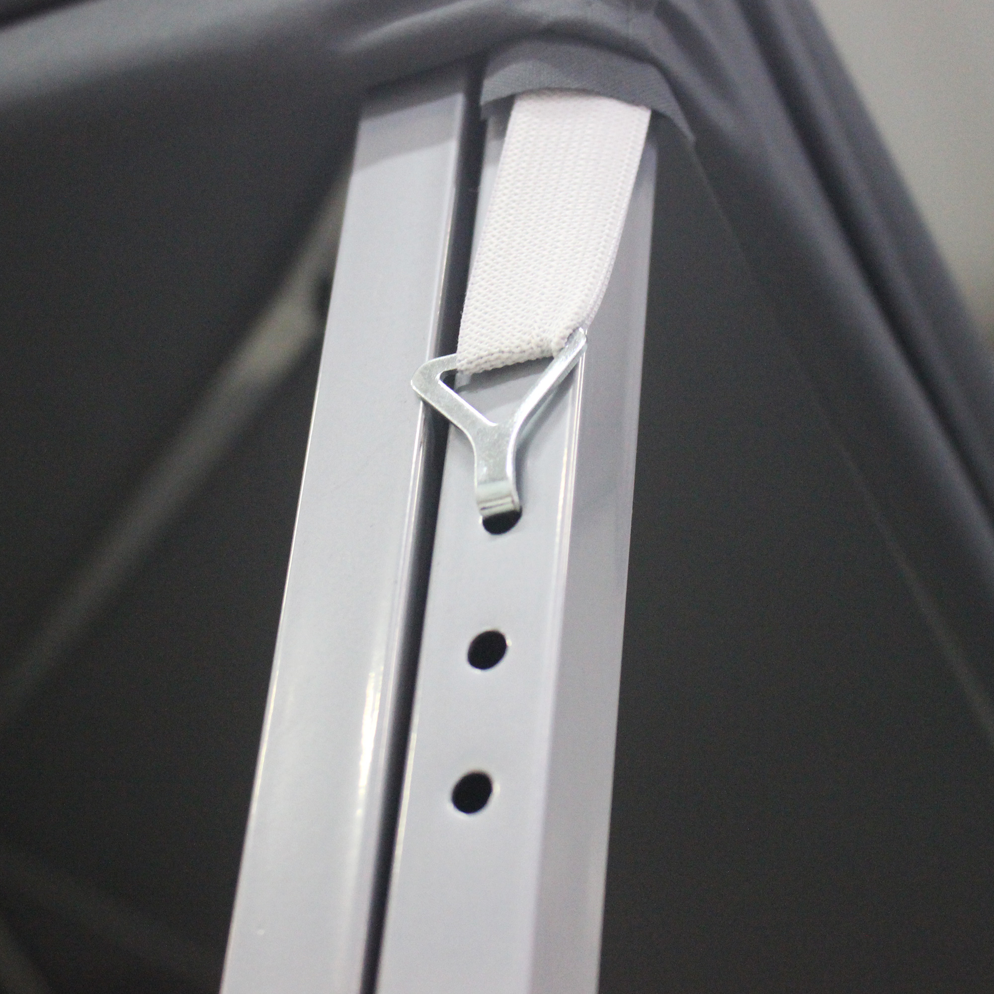 Gartenpavillon 2,95 x 2,95 m Pavillon Gartenzelt Festzelt Partyzelt Stahl Polyester Grau