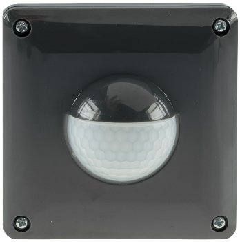 Unterputz PIR Bewegungsmelder 190° IP65 / 2 & 3 - Draht Technik, anthrazit