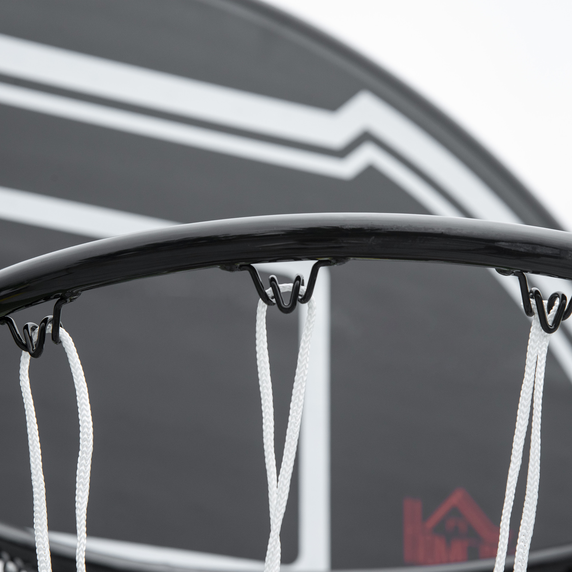 Basketballkorb Outdoor für Jugendliche, 160-210 cm Höhenverstellbarer Basketballständer mit Rollen