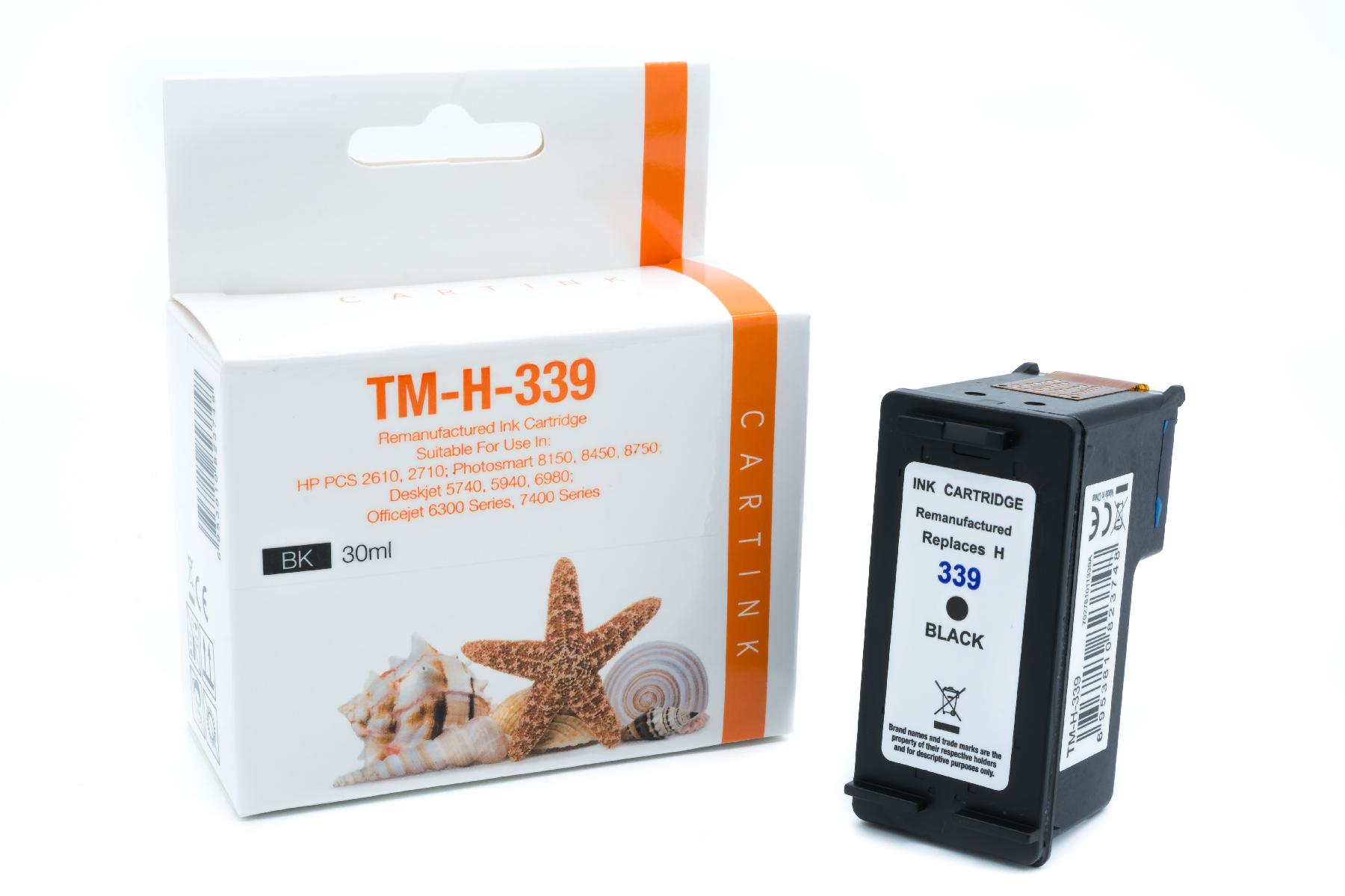 339 Refill Tinte schwarz für  HP / C8767EE / 30ml