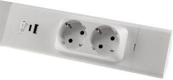 LED Unterbauleuchte "Arusha", weiß / USB A+C PD, 60cm, Licht neutralweiß