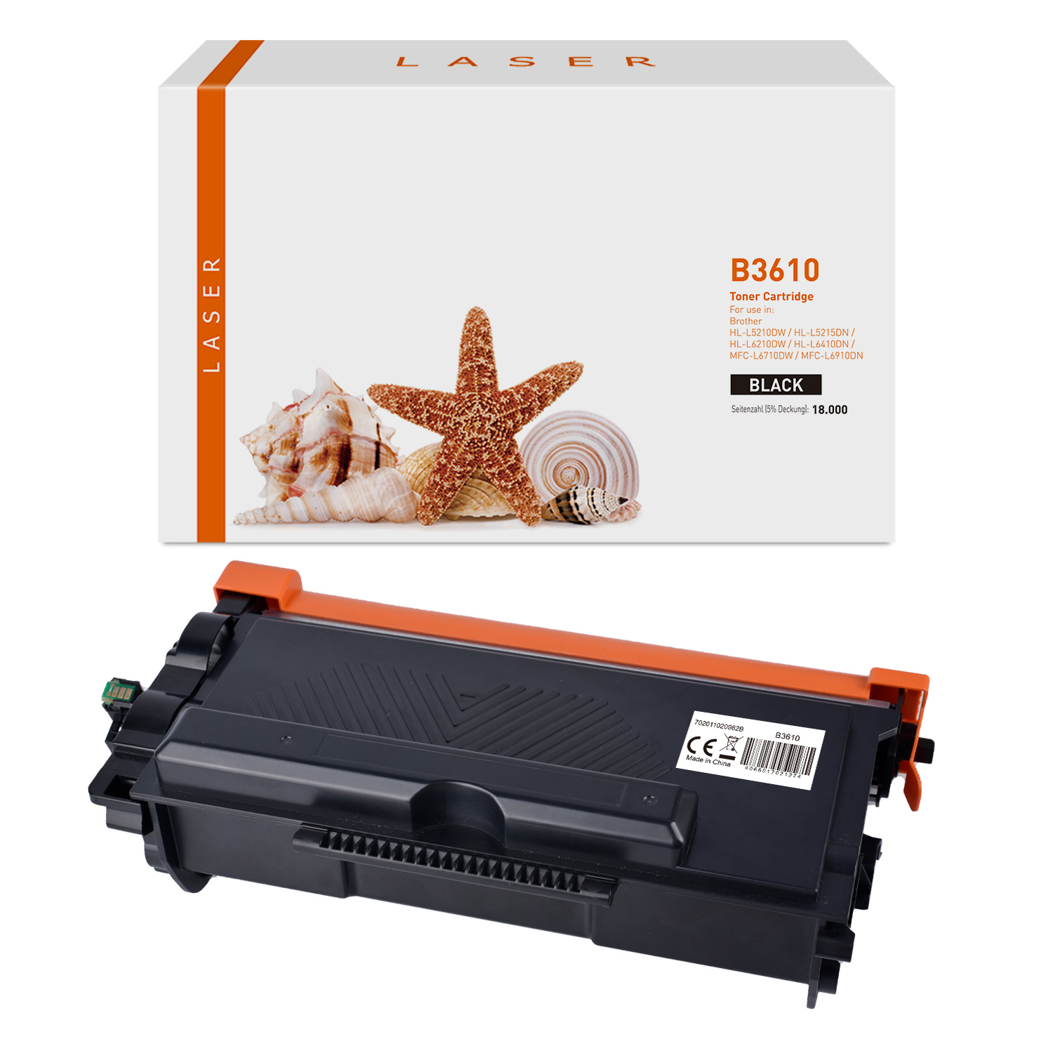 TN3610 alternativ Toner black für Brother / TN3610 / 18.000 Seiten
