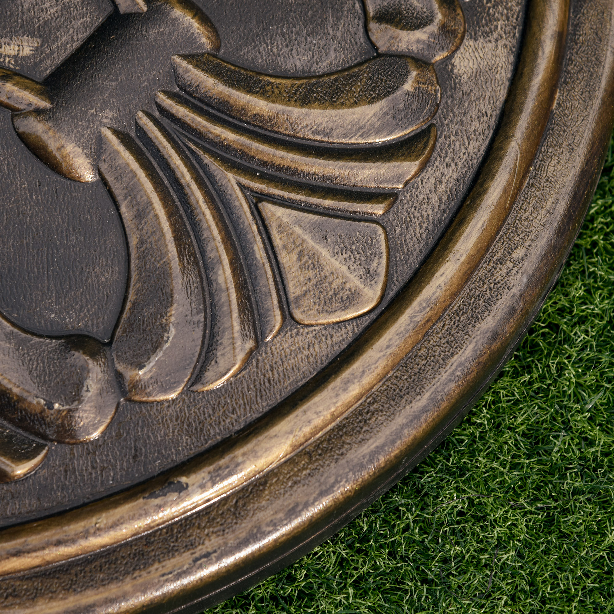 Sonnenschirmständer 13 kg Schirmständer Schirmstangen mit 35 mm/38 mm/48 mm Durchmesser Schirmhalter für Garten, Balkon, Antik Bronze