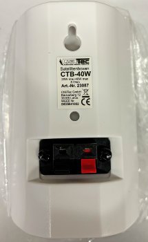 Satelliten Lautsprecher "CTB-40W" Paar, 40W, 8Ohm, 130x95x115mm, weiß