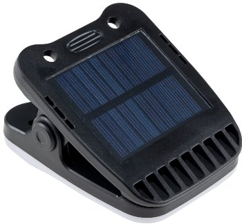 LED Solar Klemmleuchte "SWK 8020" / PIR Bewegungsmelder, 25 LEDs, IP44