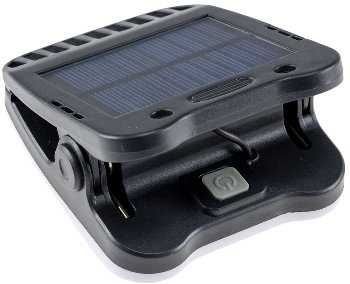LED Solar Klemmleuchte "SWK 8020" / PIR Bewegungsmelder, 25 LEDs, IP44
