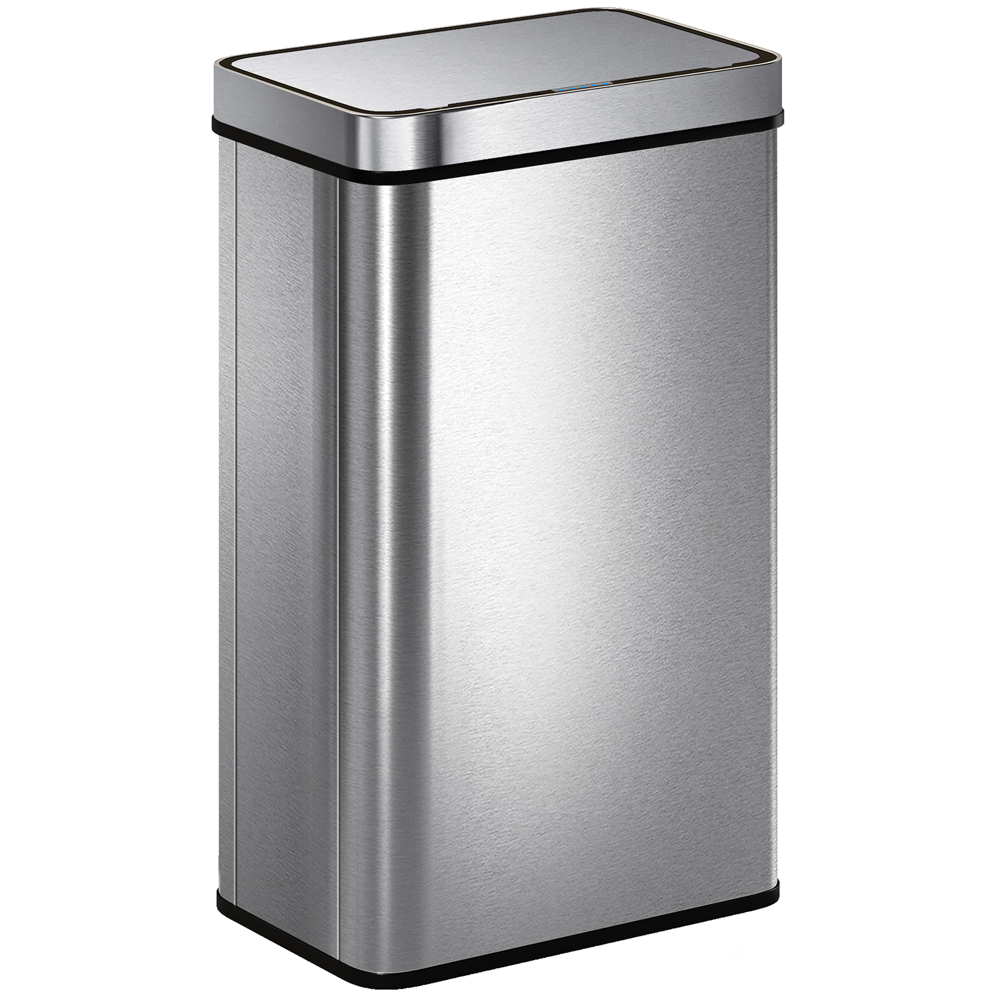 60l Sensor-Mülleimer, automatischer Deckel, Edelstahl, vielseitig einsetzbar, Silberfarben