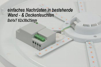 HF Bewegungsmelder "CBM extend" 230V, 180/360°, zur Nachrüstung in Leuchten