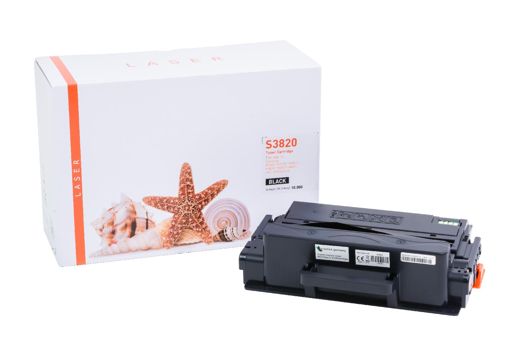M3820 alternativ Toner black für Samsung  / MLTD203E/SU888A/ELS / 10.000 Seiten