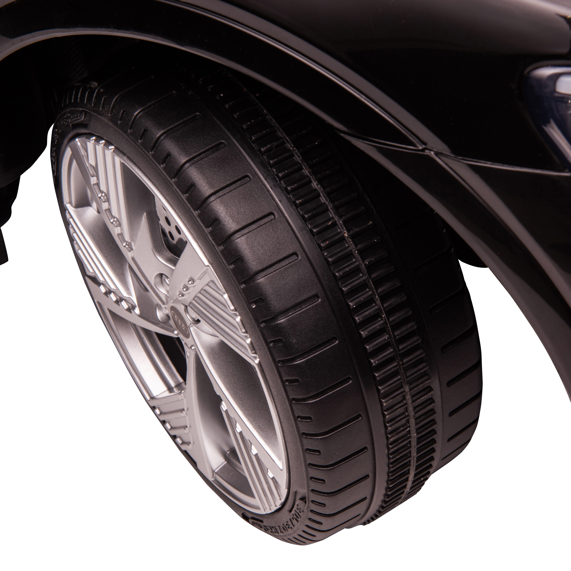 Kinderfahrzeug Audi E-tron Elektroauto mit Fernbedienung, Sicherheitsgurt, Musik (MP3/USB/TF), Kinderfahrzeug für Kinder 3-5 Jahre, 3-5 km/h, Schwarz