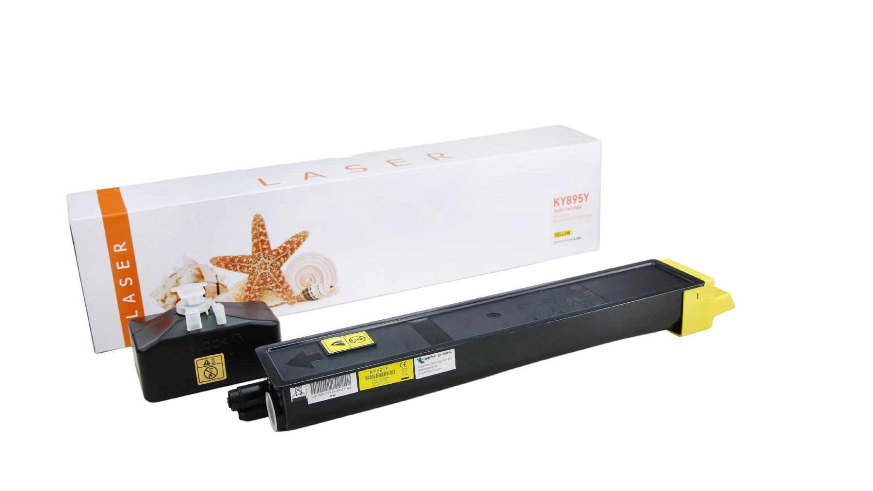 TK895Y alternativ Toner gelb für Kyocera  / TK895Y / 6.000 Seiten