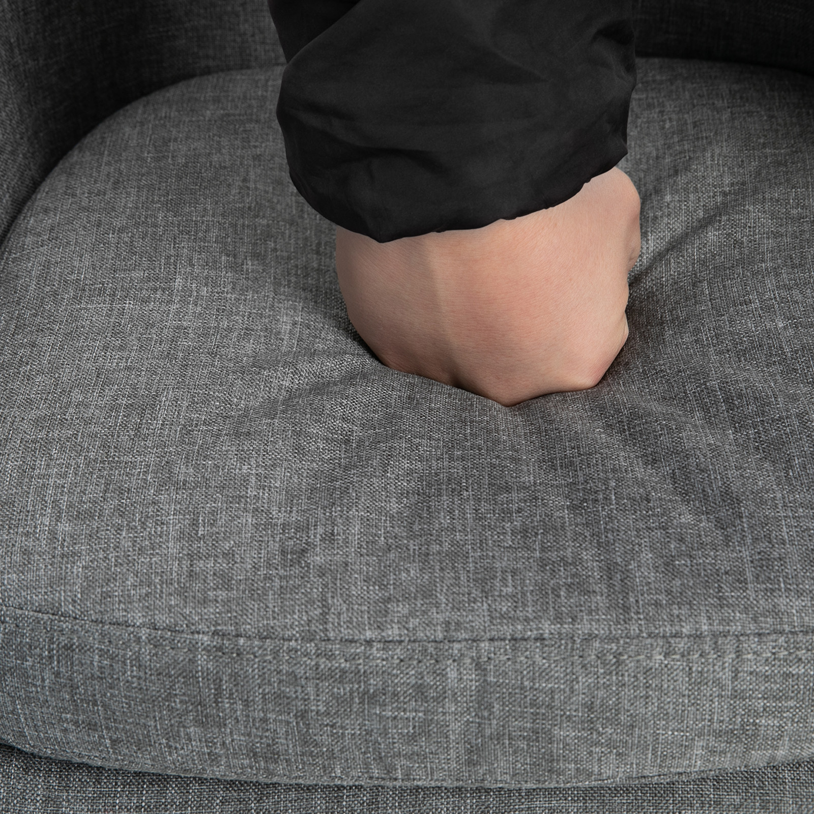 2er-Set Barhocker, inkl. Fußstütze, Massivholz, 55 cm x 48c m x 100 cm,  Grau