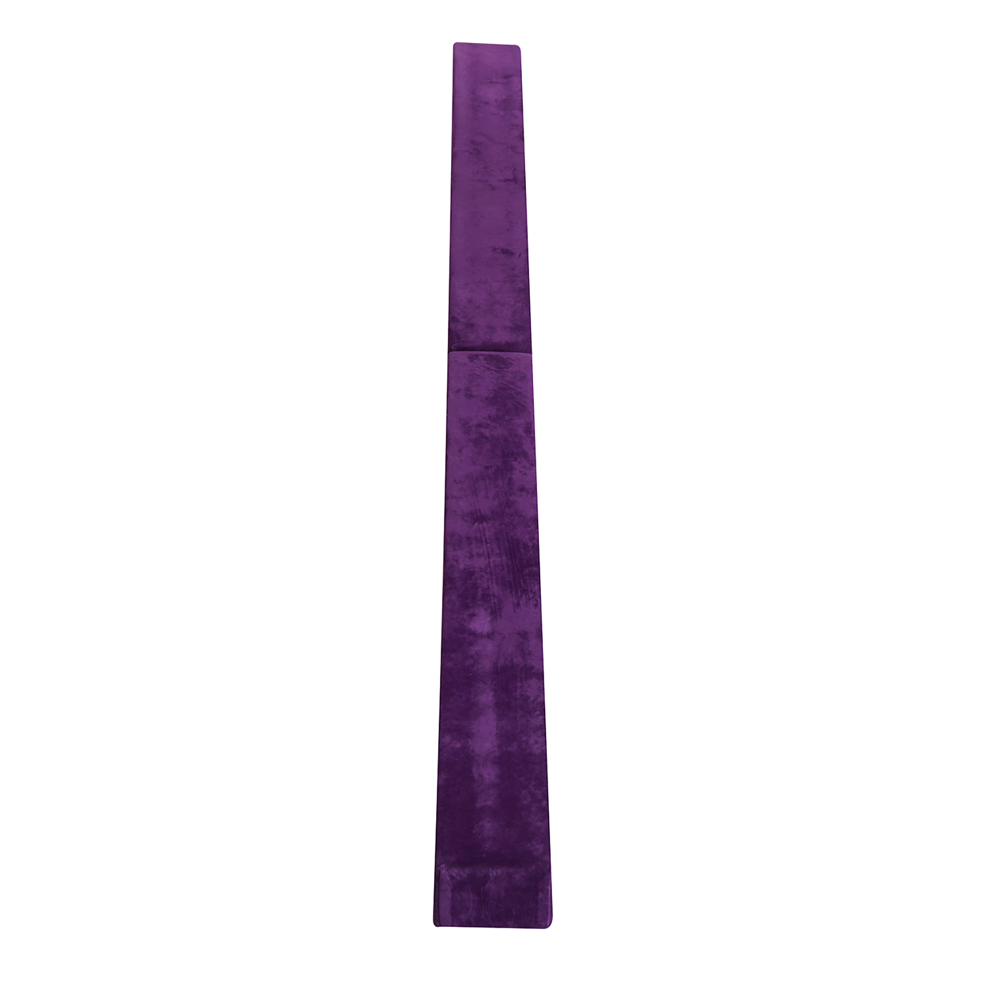 Faltbarer Schwebebalken, rutschfest, Wildlederbezug, robustes Holz, 210 x 10 x 6,5 cm, Violett