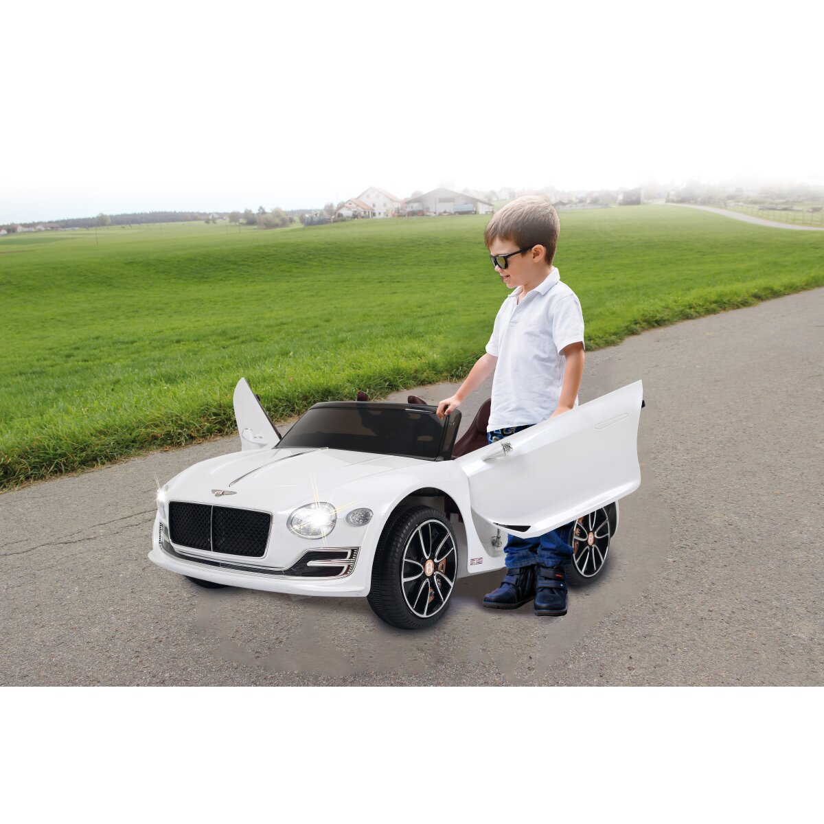 Kinderfahrzeug Bentley EXP12 weiß