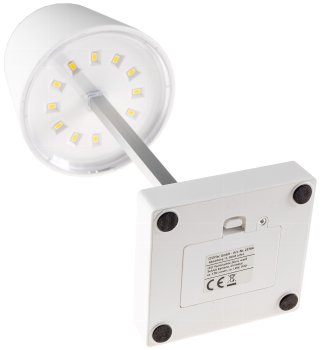 LED Tischleuchte 26cm, Weiß / 3xAA A Batterie, dimmbar, Licht warmweiß