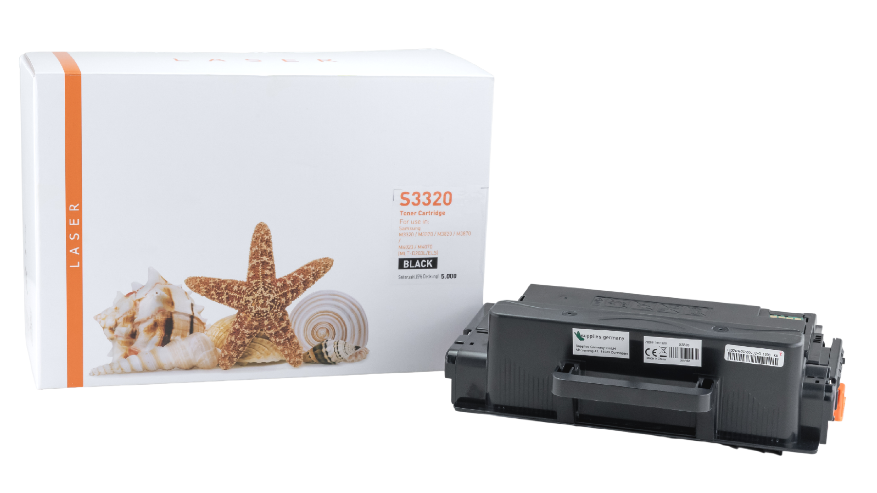 M3320 alternativ Toner black für Samsung  / MLTD203L/ELS / 5.000 Seiten
