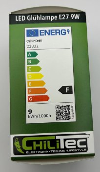 LED Glühlampe E27 "promo" warmweiß / 230V, 160°, 8,6W, 802lm, 3000k