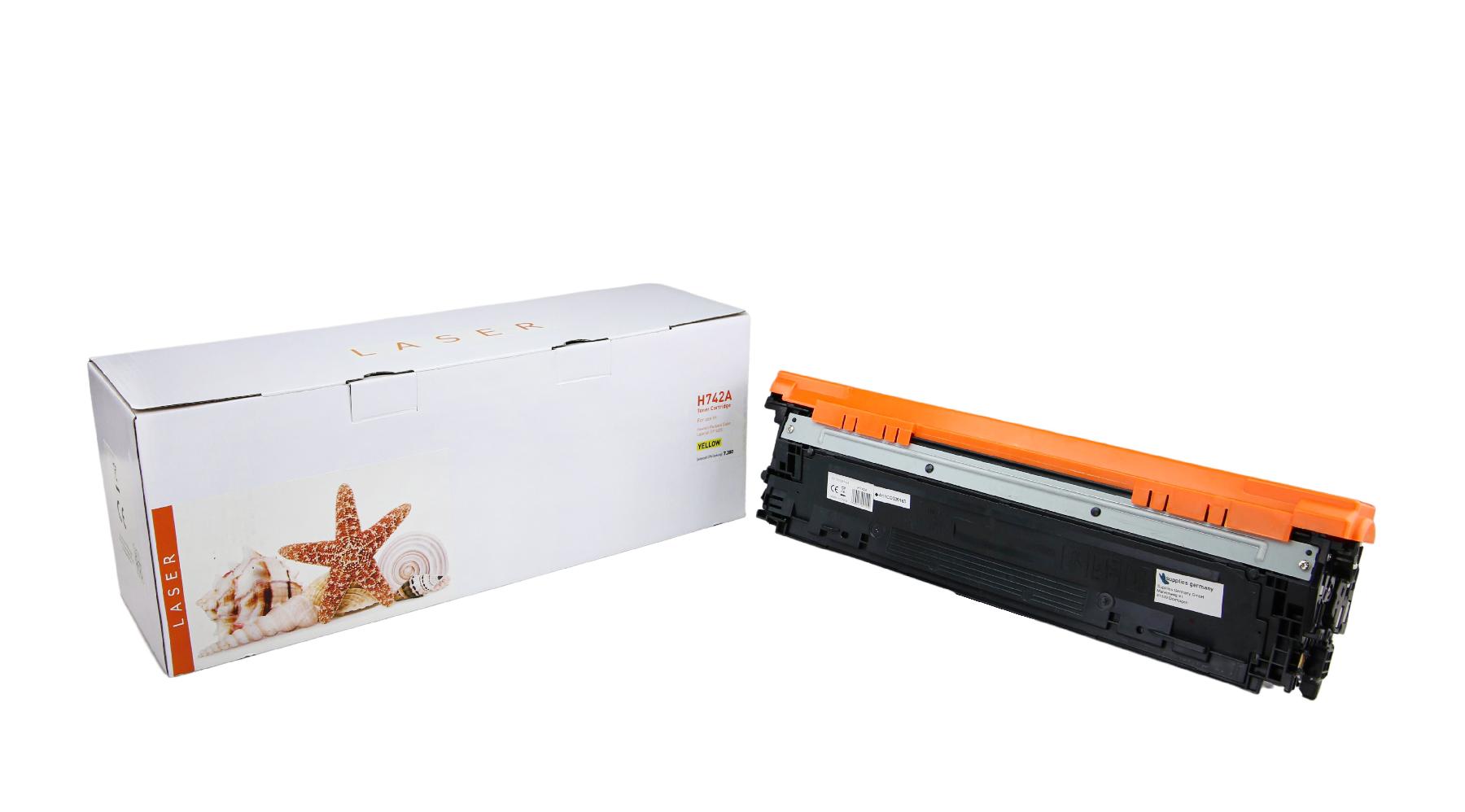CE742A alternativ Toner yellow für HP  / CE742A / 307A / 7.300 Seiten