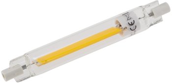 LED Strahler 8W R7s "RS118 COB8" / 360°, 3000k, 920lm, 118mm, warmweiß